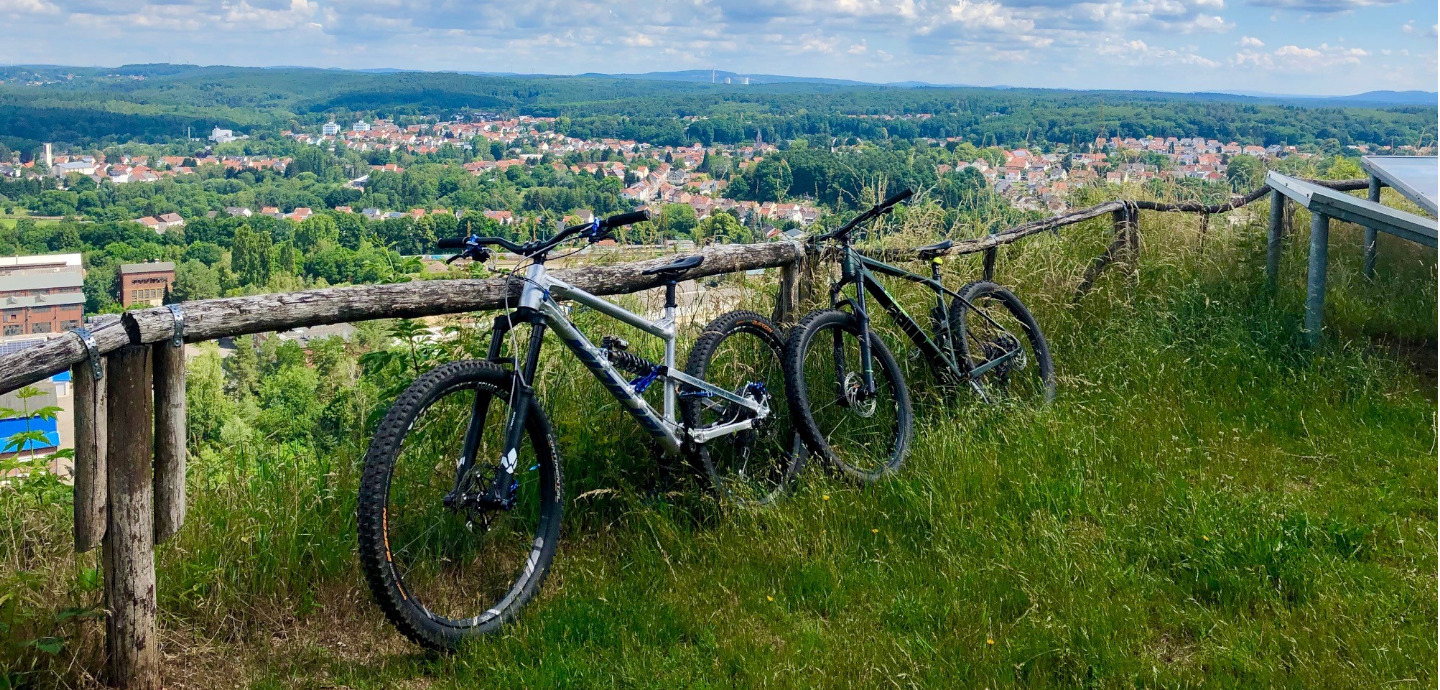 Aussicht Kahlenberg mit Bikes