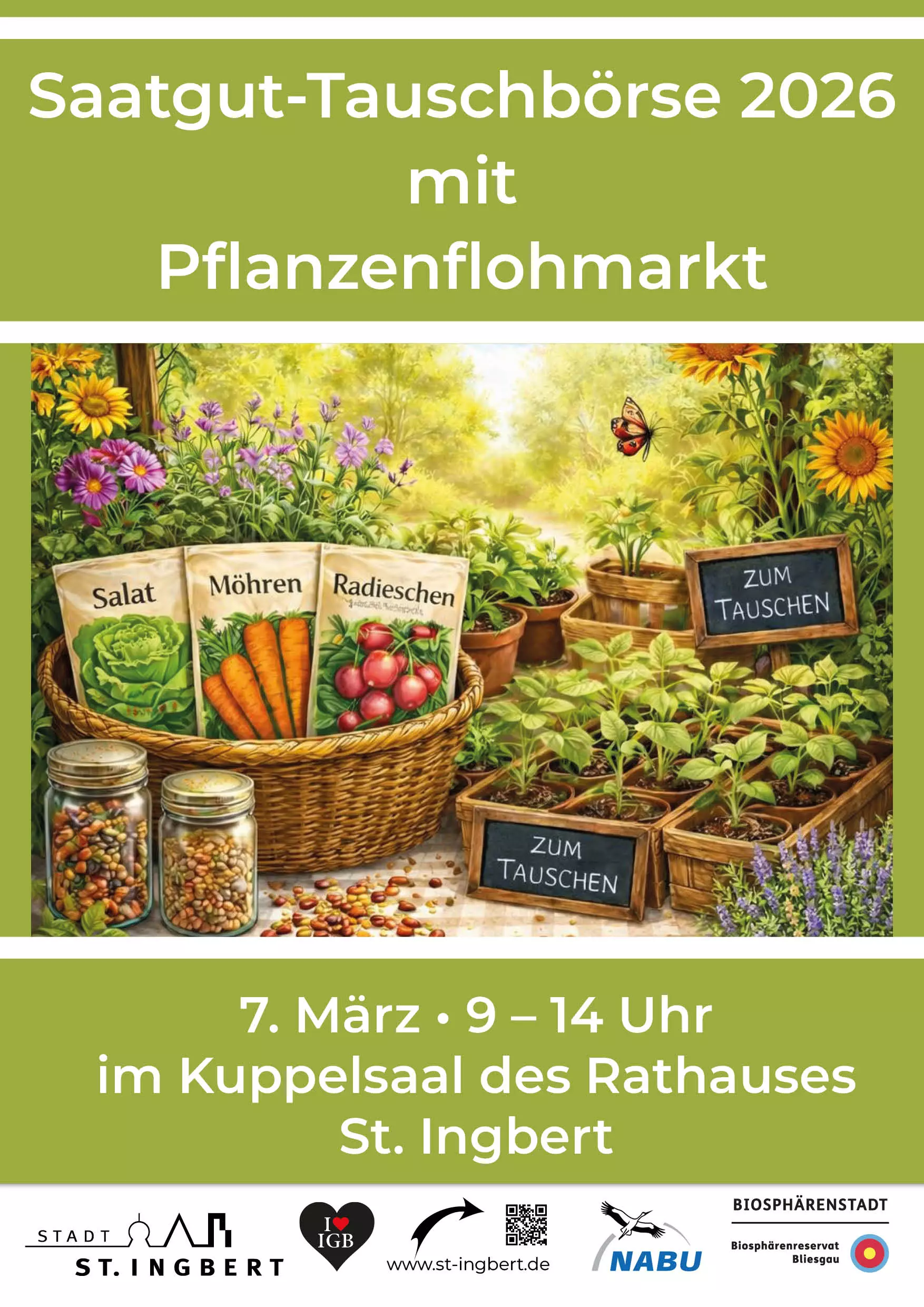 Saatgut-Tauschbrse mit Pflanzenflohmarkt in St. Ingbert | Stadt St. Ingbert